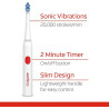 Colgate, 360 Advanced Sonic Battery Power Toothbrush Soft, Whitening